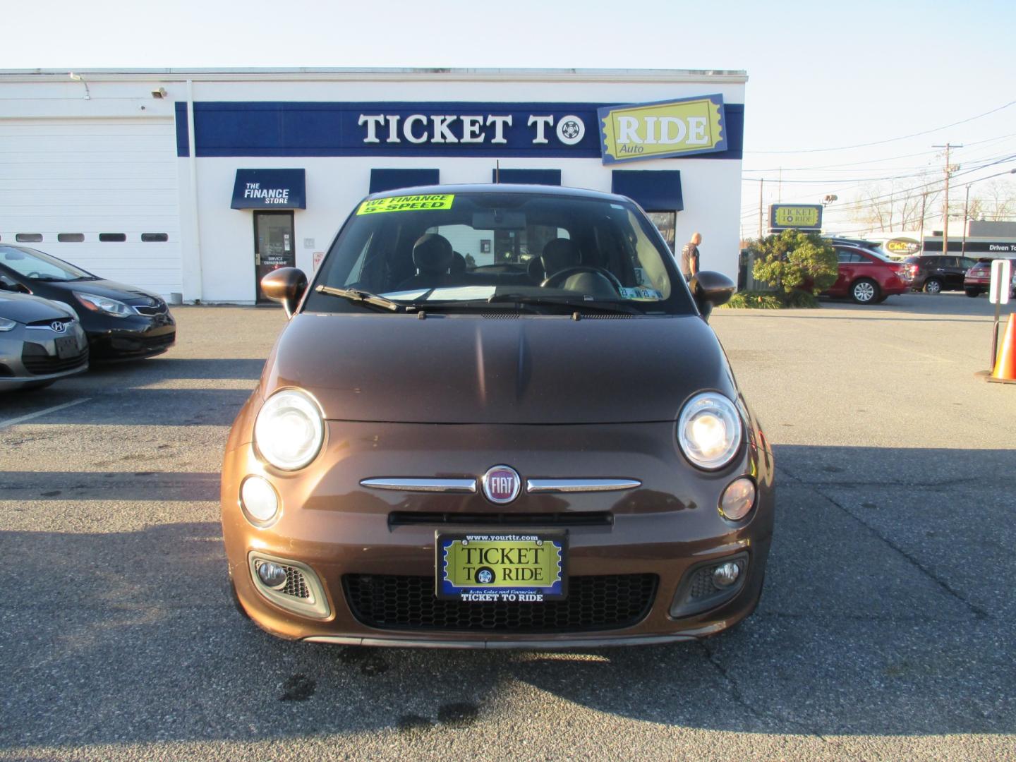 2013 BROWN* Fiat 500 Sport Hatchback (3C3CFFBR5DT) with an 1.4L L4 engine, located at 1254 Manheim Pike, Lancaster, PA, 17601, (717) 393-9133, 40.062870, -76.323273 - Photo#1