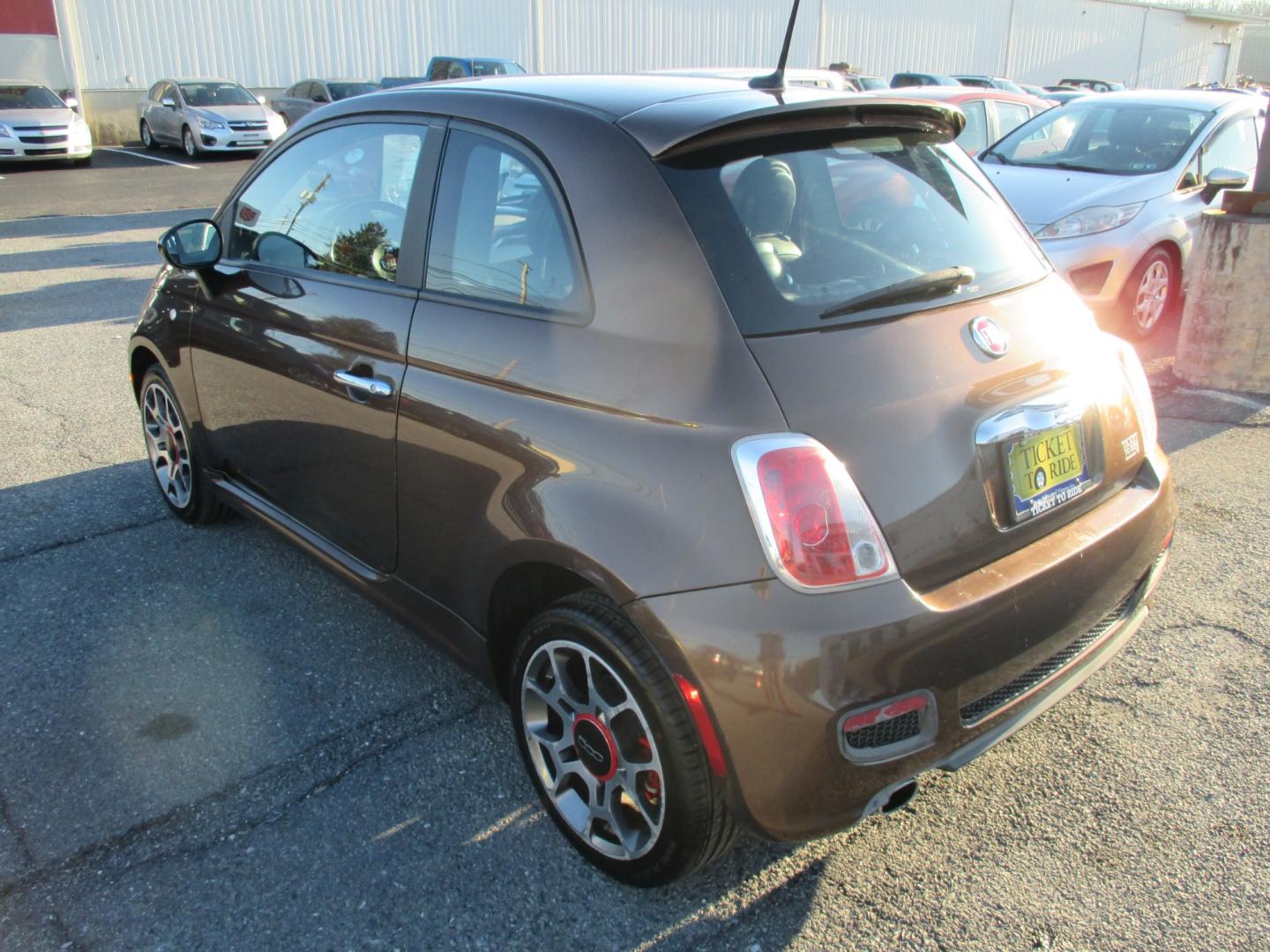 2013 BROWN* Fiat 500 Sport Hatchback (3C3CFFBR5DT) with an 1.4L L4 engine, located at 1254 Manheim Pike, Lancaster, PA, 17601, (717) 393-9133, 40.062870, -76.323273 - Photo#5