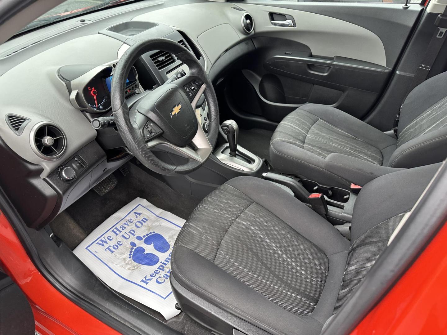 2013 ORANGE Chevrolet Sonic LT Auto 5-Door (1G1JC6SB3D4) with an 1.4L L4 DOHC 24V TURBO FFV engine, 6-Speed Automatic transmission, located at 1254 Manheim Pike, Lancaster, PA, 17601, (717) 393-9133, 40.062870, -76.323273 - Photo#11