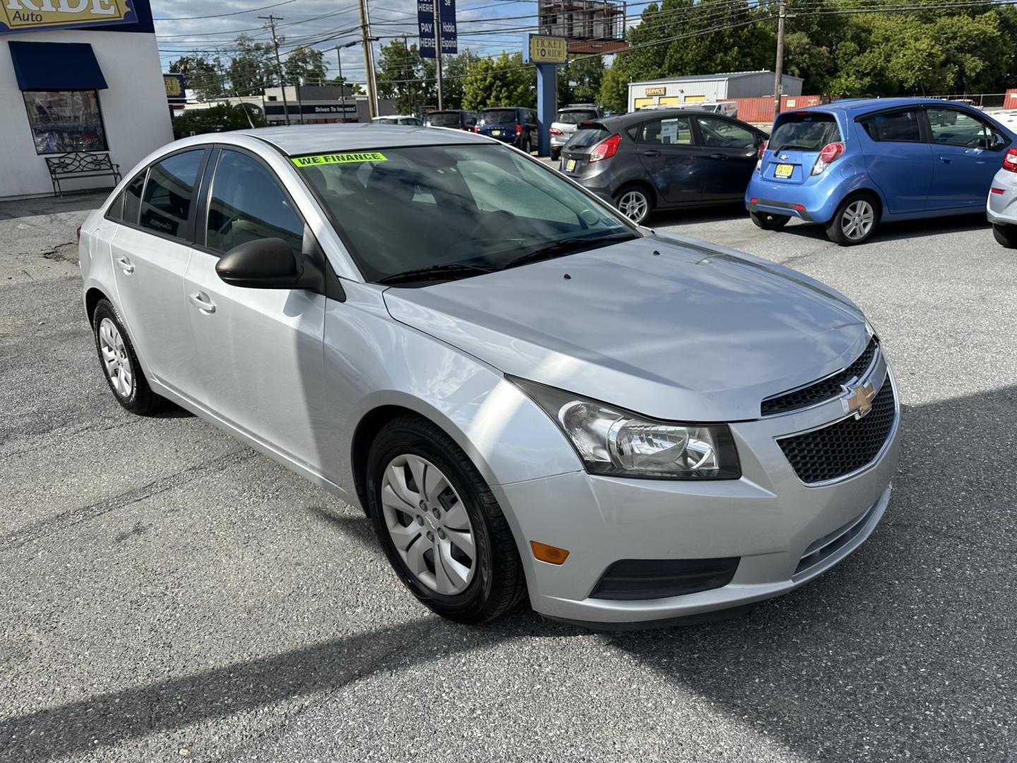 2014 SILVER Chevrolet Cruze LS Auto (1G1PA5SGXE7) with an 1.8L L4 DOHC 16V engine, 6-Speed Automatic transmission, located at 1254 Manheim Pike, Lancaster, PA, 17601, (717) 393-9133, 40.062870, -76.323273 - Photo#2