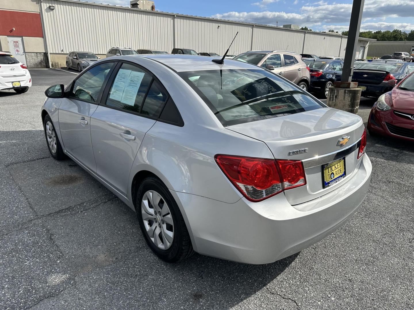 2014 SILVER Chevrolet Cruze LS Auto (1G1PA5SGXE7) with an 1.8L L4 DOHC 16V engine, 6-Speed Automatic transmission, located at 1254 Manheim Pike, Lancaster, PA, 17601, (717) 393-9133, 40.062870, -76.323273 - Photo#8