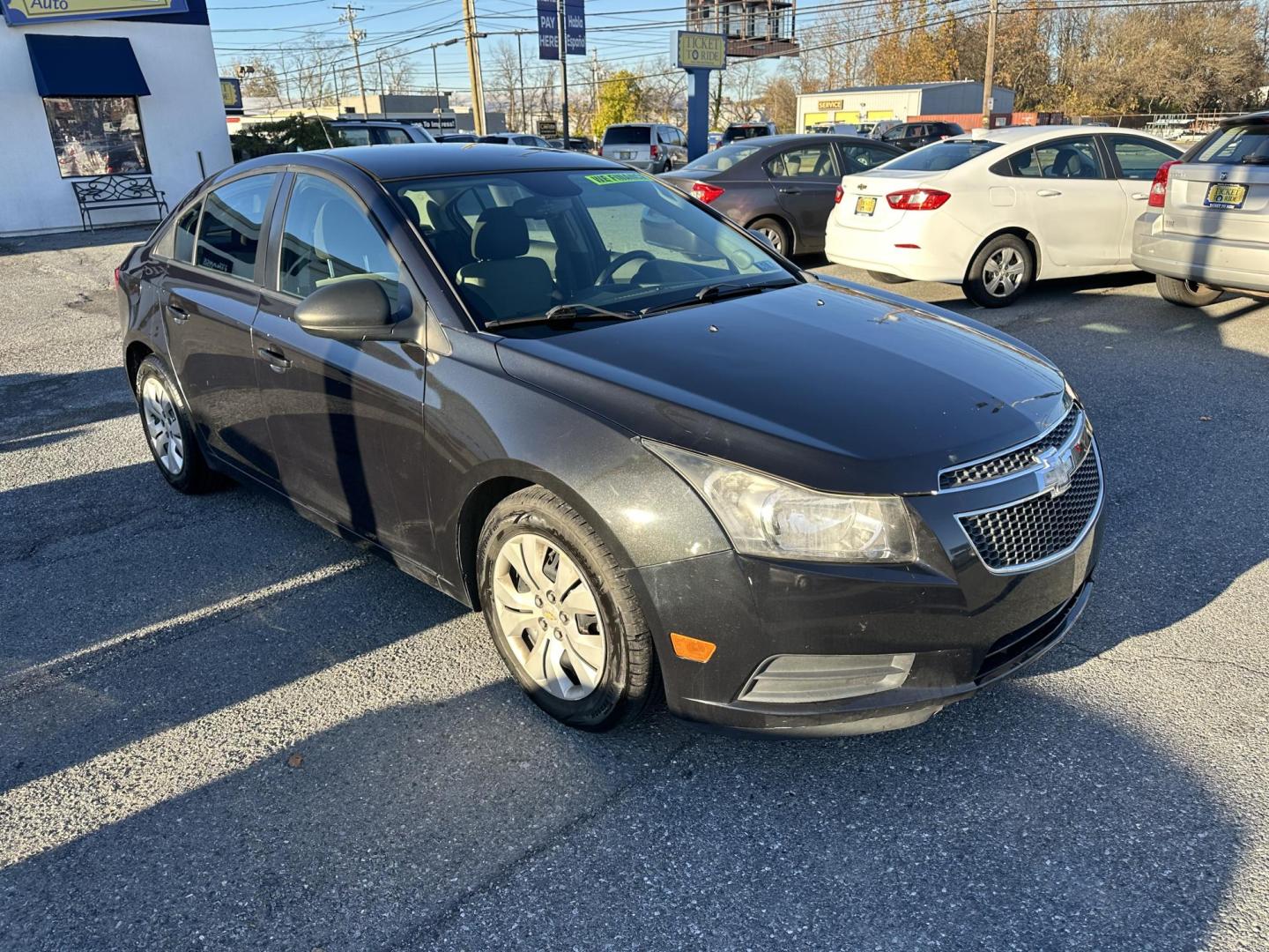 2013 BLACK Chevrolet Cruze LS Auto (1G1PA5SGXD7) with an 1.8L L4 DOHC 16V engine, 6-Speed Automatic transmission, located at 1254 Manheim Pike, Lancaster, PA, 17601, (717) 393-9133, 40.062870, -76.323273 - Photo#3