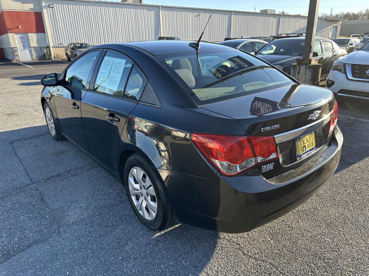 2013 BLACK Chevrolet Cruze LS Auto (1G1PA5SGXD7) with an 1.8L L4 DOHC 16V engine, 6-Speed Automatic transmission, located at 1254 Manheim Pike, Lancaster, PA, 17601, (717) 393-9133, 40.062870, -76.323273 - Photo#7