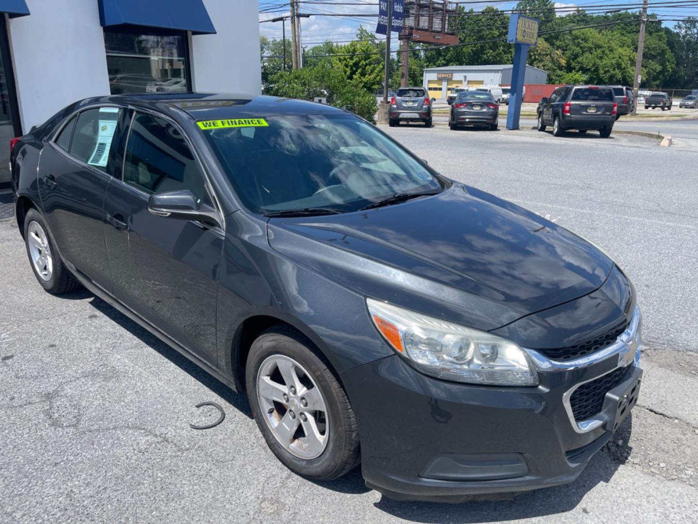 2015 GRAY Chevrolet Malibu 1LT (1G11C5SL7FF) with an 2.5L L4 DOHC 16V engine, 6-Speed Automatic transmission, located at 1254 Manheim Pike, Lancaster, PA, 17601, (717) 393-9133, 40.062870, -76.323273 - Photo#2