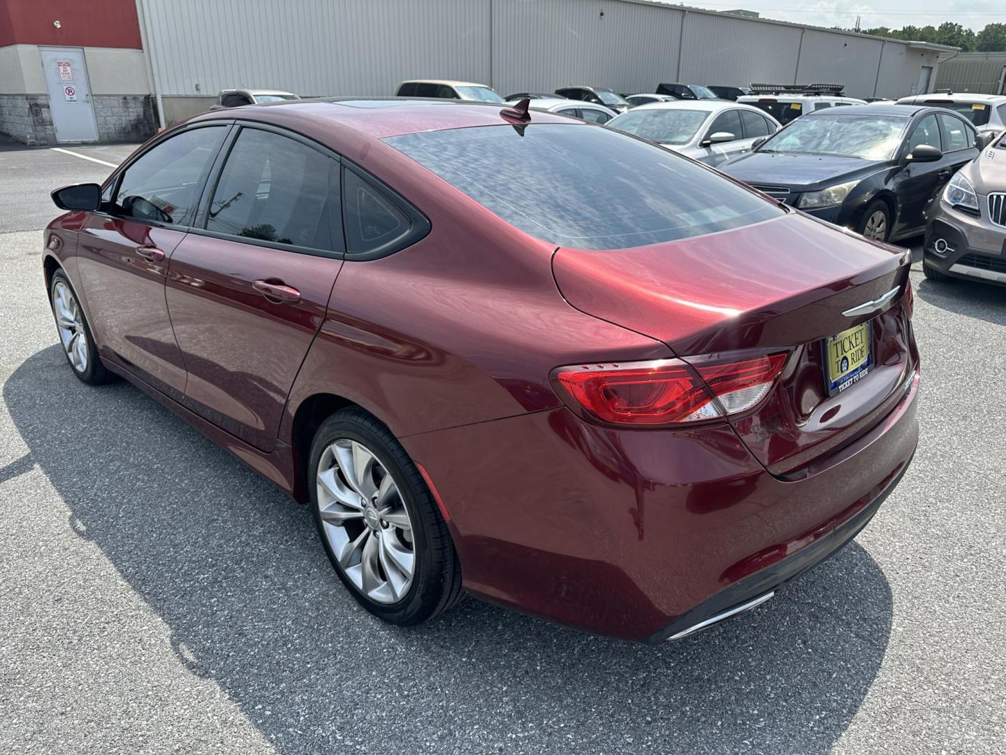 2015 RED Chrysler 200 S (1C3CCCBG0FN) with an 3.6L V6 DOHC 24V FFV engine, 9-Speed Automatic transmission, located at 1254 Manheim Pike, Lancaster, PA, 17601, (717) 393-9133, 40.062870, -76.323273 - Photo#6