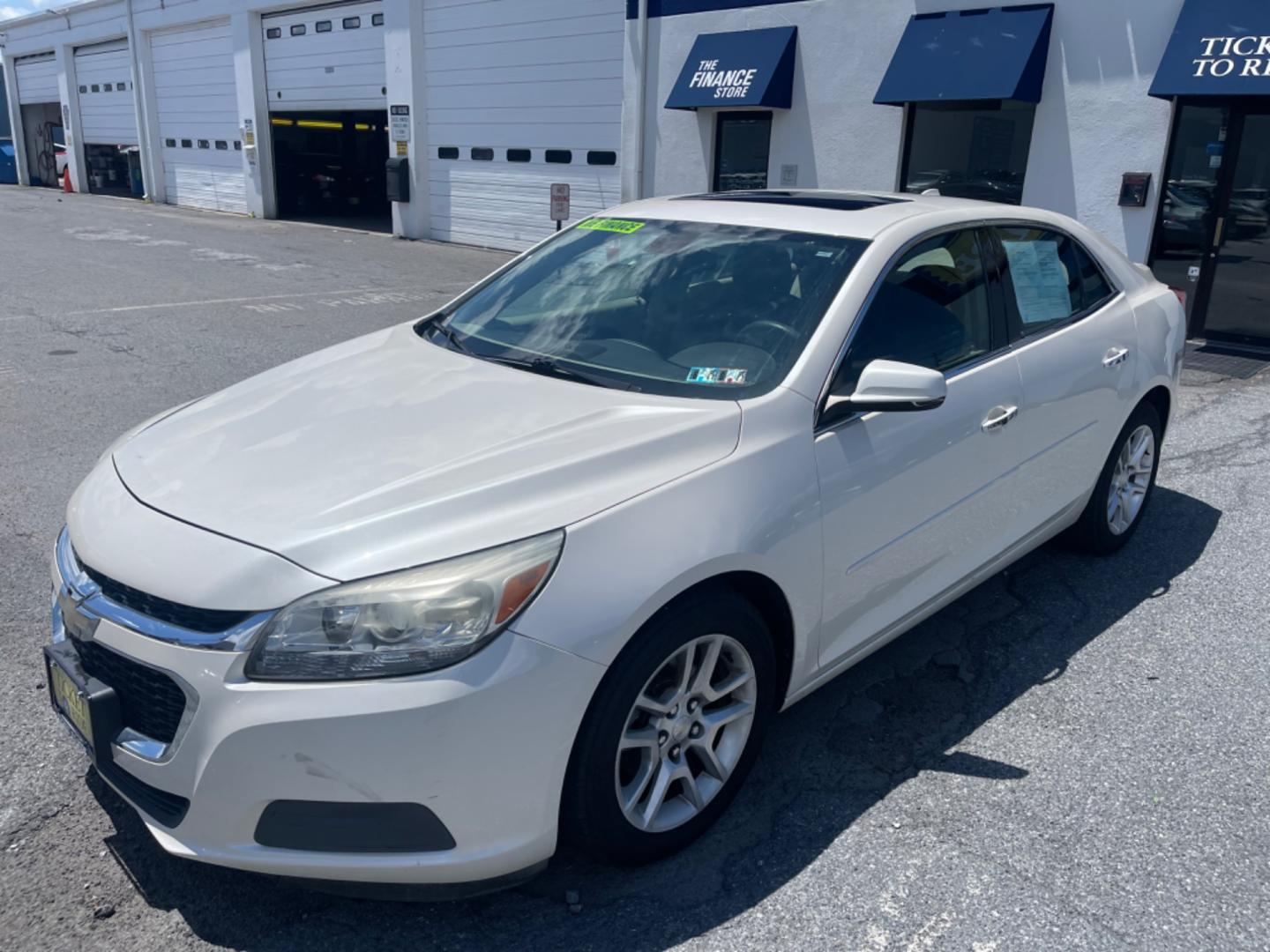 2014 WHITE Chevrolet Malibu 2LT (1G11E5SL9EF) with an 2.5L L4 DOHC 16V engine, 6-Speed Automatic transmission, located at 1254 Manheim Pike, Lancaster, PA, 17601, (717) 393-9133, 40.062870, -76.323273 - Photo#0