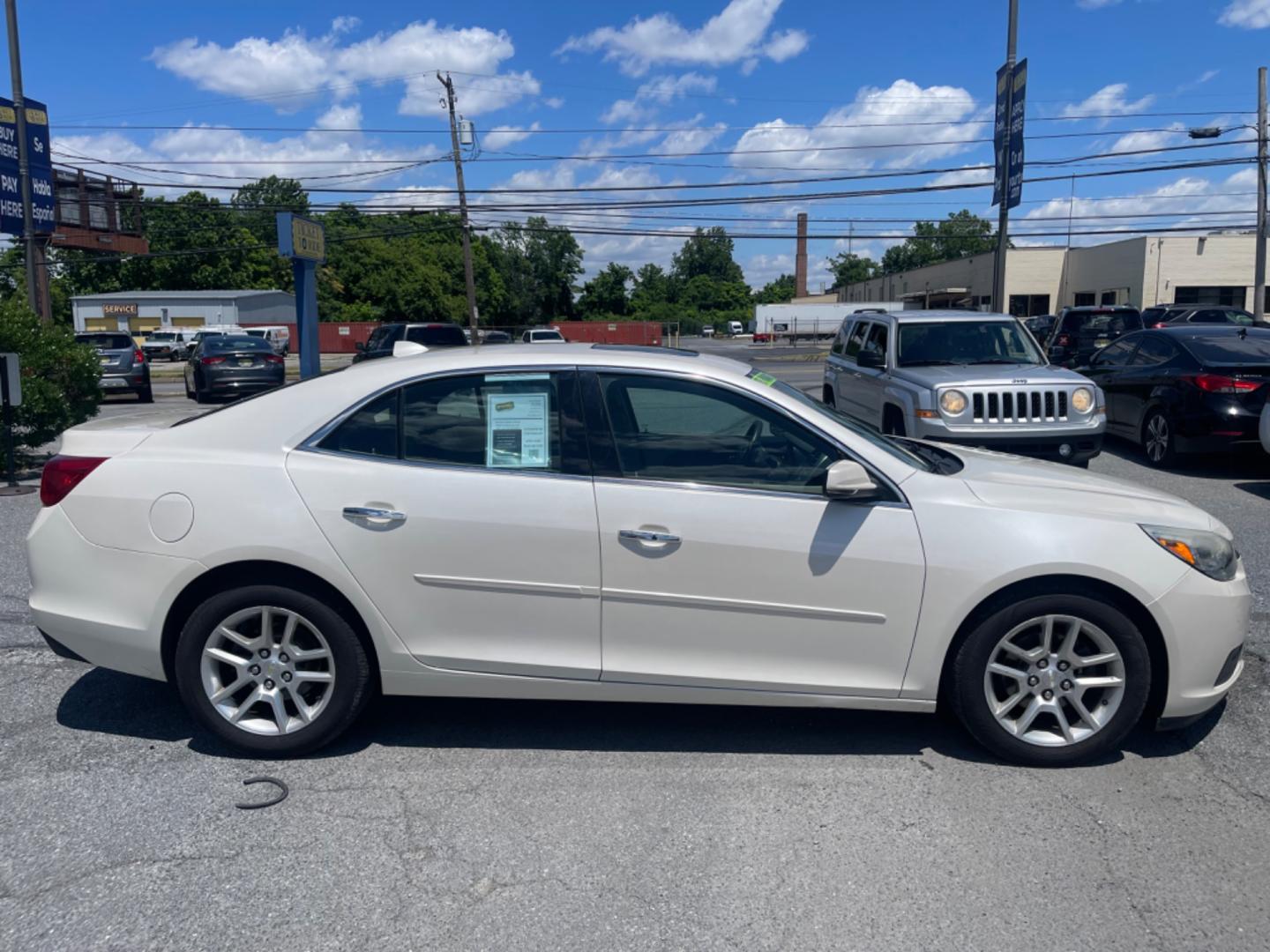 2014 WHITE Chevrolet Malibu 2LT (1G11E5SL9EF) with an 2.5L L4 DOHC 16V engine, 6-Speed Automatic transmission, located at 1254 Manheim Pike, Lancaster, PA, 17601, (717) 393-9133, 40.062870, -76.323273 - Photo#3