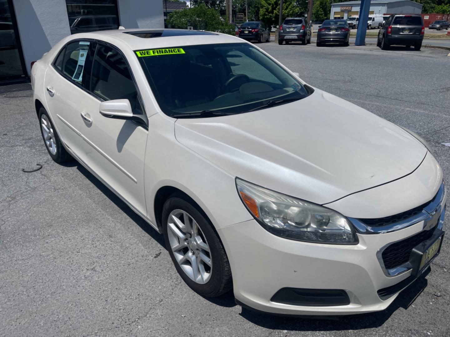 2014 WHITE Chevrolet Malibu 2LT (1G11E5SL9EF) with an 2.5L L4 DOHC 16V engine, 6-Speed Automatic transmission, located at 1254 Manheim Pike, Lancaster, PA, 17601, (717) 393-9133, 40.062870, -76.323273 - Photo#2