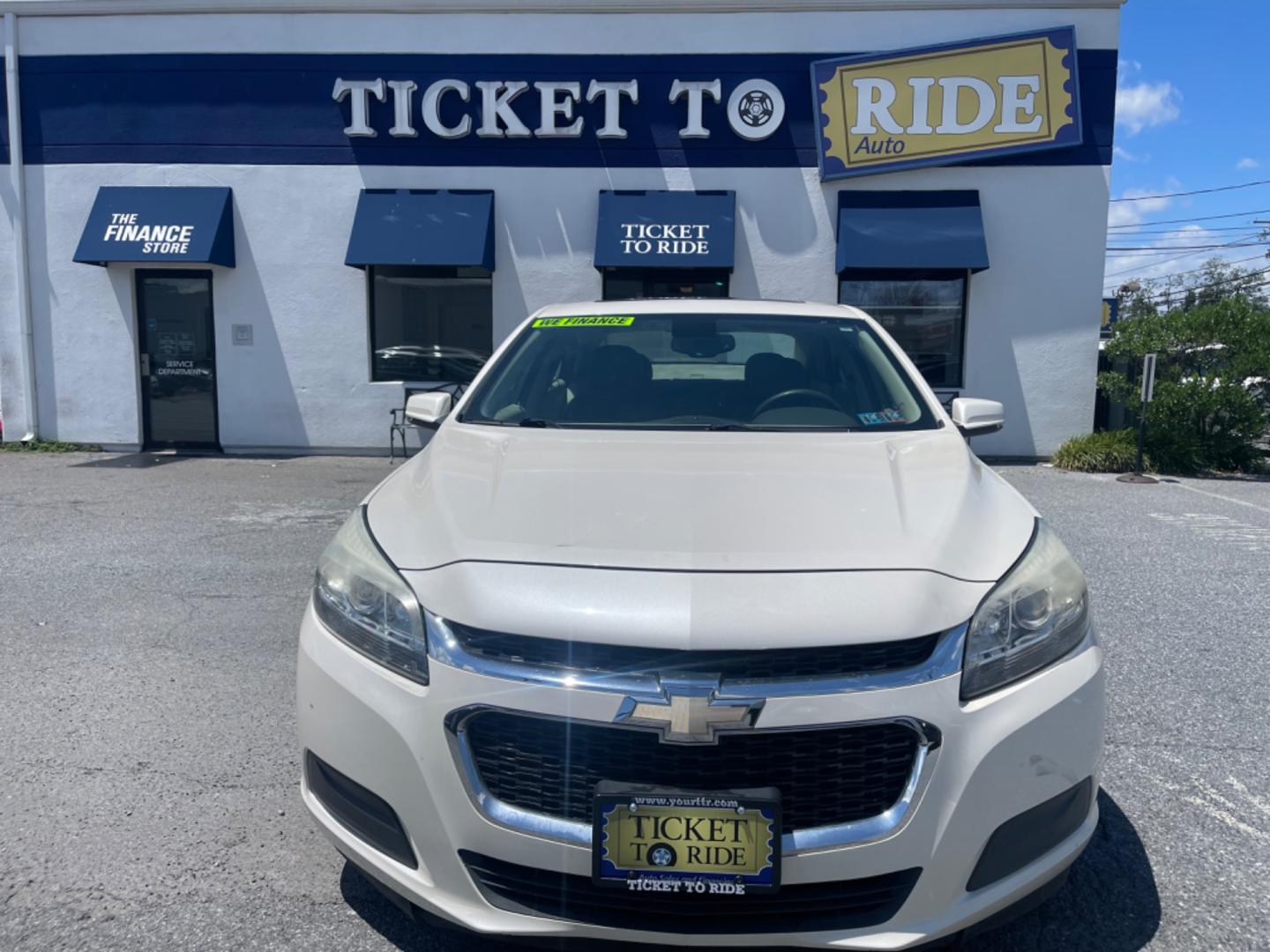 2014 WHITE Chevrolet Malibu 2LT (1G11E5SL9EF) with an 2.5L L4 DOHC 16V engine, 6-Speed Automatic transmission, located at 1254 Manheim Pike, Lancaster, PA, 17601, (717) 393-9133, 40.062870, -76.323273 - Photo#1