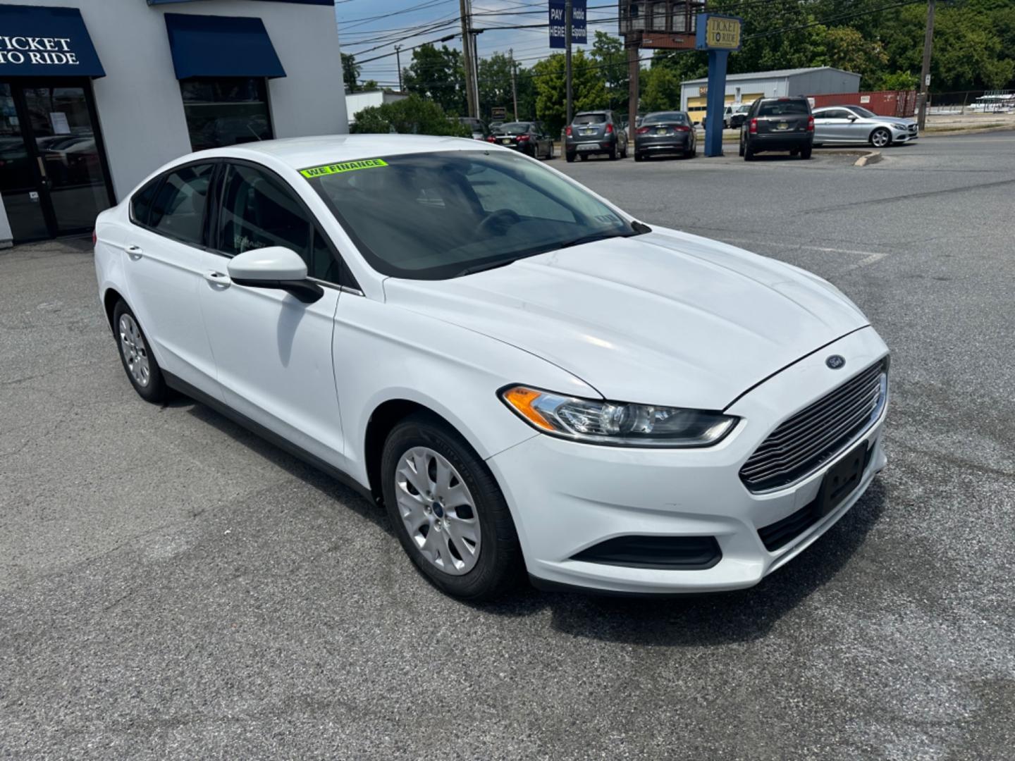 2014 WHITE Ford Fusion S (1FA6P0G73E5) with an 2.5L L4 DOHC 16V engine, located at 1254 Manheim Pike, Lancaster, PA, 17601, (717) 393-9133, 40.062870, -76.323273 - Photo#2