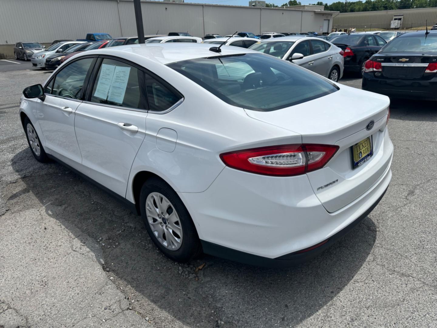 2014 WHITE Ford Fusion S (1FA6P0G73E5) with an 2.5L L4 DOHC 16V engine, located at 1254 Manheim Pike, Lancaster, PA, 17601, (717) 393-9133, 40.062870, -76.323273 - Photo#6