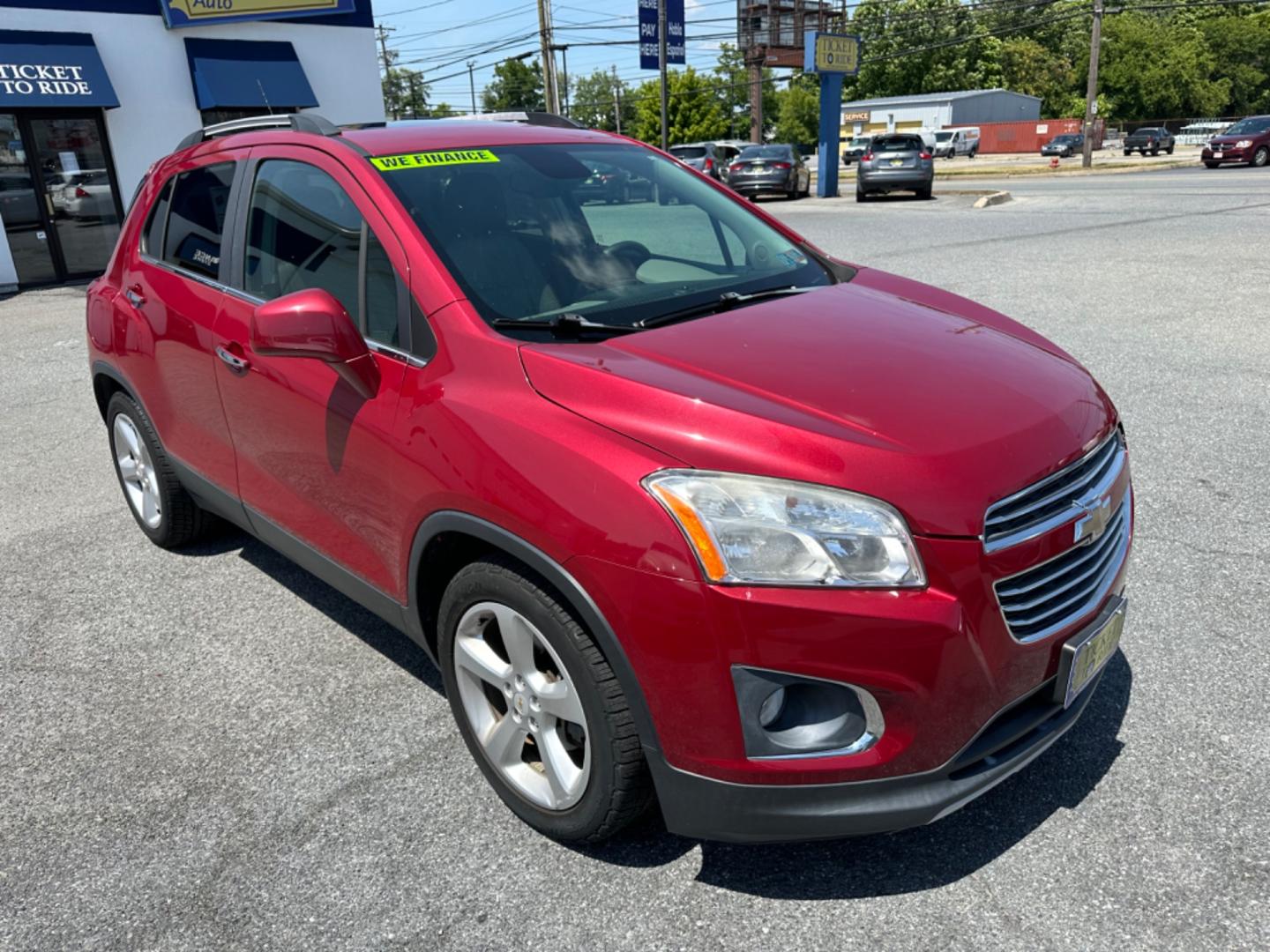 2015 RED Chevrolet Trax LTZ FWD (KL7CJNSB1FB) with an 1.4L L4 DOHC 16V FFV engine, located at 1254 Manheim Pike, Lancaster, PA, 17601, (717) 393-9133, 40.062870, -76.323273 - Photo#2