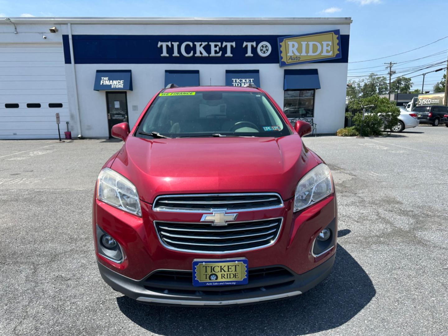 2015 RED Chevrolet Trax LTZ FWD (KL7CJNSB1FB) with an 1.4L L4 DOHC 16V FFV engine, located at 1254 Manheim Pike, Lancaster, PA, 17601, (717) 393-9133, 40.062870, -76.323273 - Photo#1