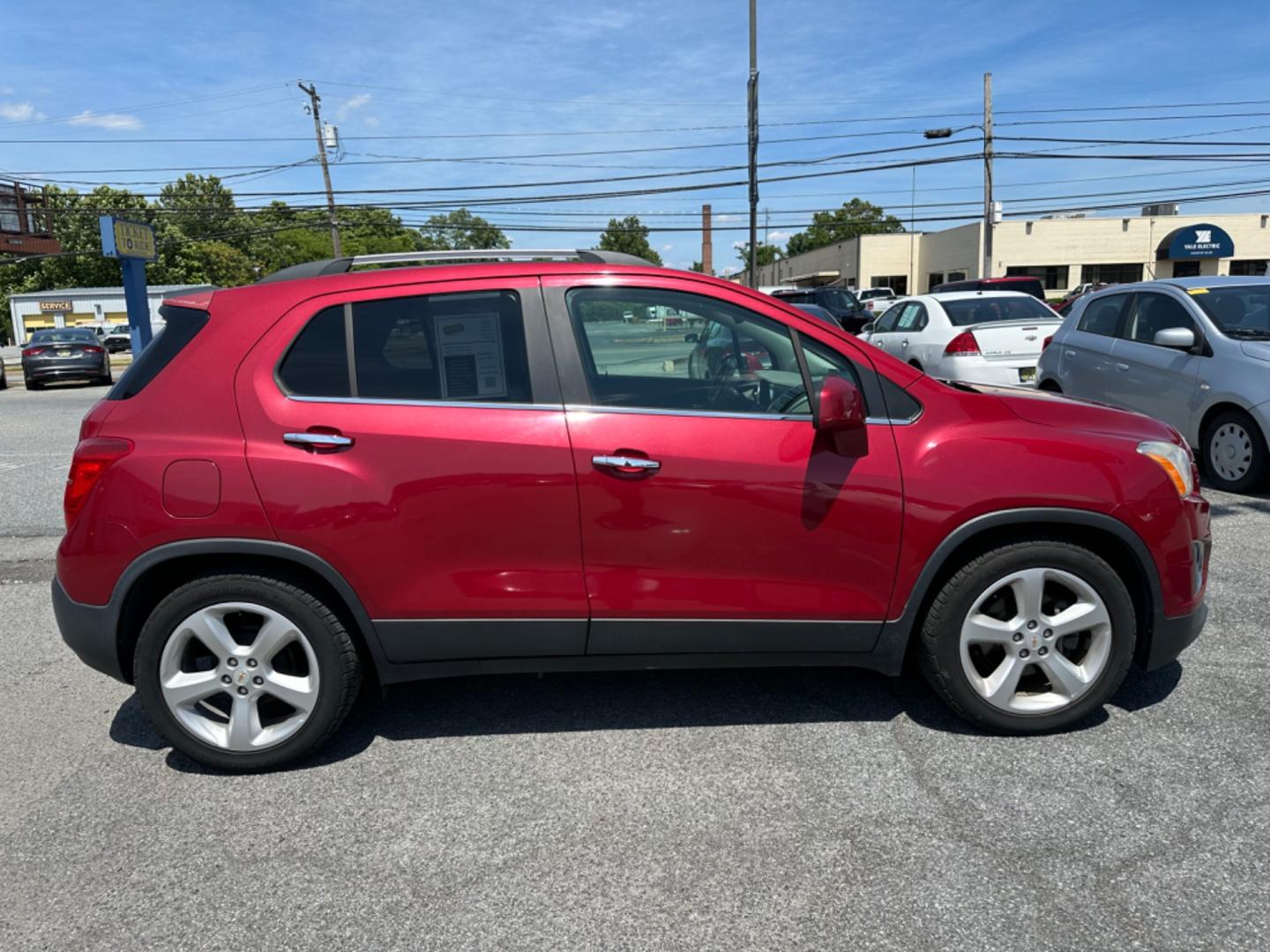 2015 RED Chevrolet Trax LTZ FWD (KL7CJNSB1FB) with an 1.4L L4 DOHC 16V FFV engine, located at 1254 Manheim Pike, Lancaster, PA, 17601, (717) 393-9133, 40.062870, -76.323273 - Photo#3