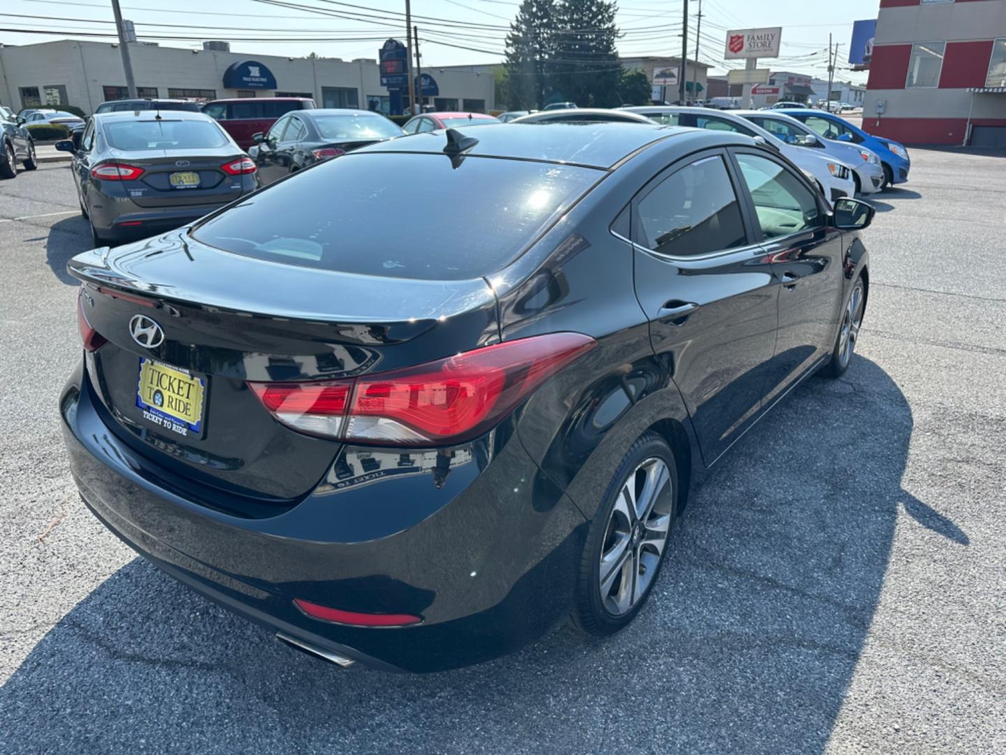 2015 BLACK Hyundai Elantra Sport 6AT (KMHDH4AH2FU) with an 2.0L L4 DOHC 16V engine, 6-Speed Automatic transmission, located at 1254 Manheim Pike, Lancaster, PA, 17601, (717) 393-9133, 40.062870, -76.323273 - Photo#4