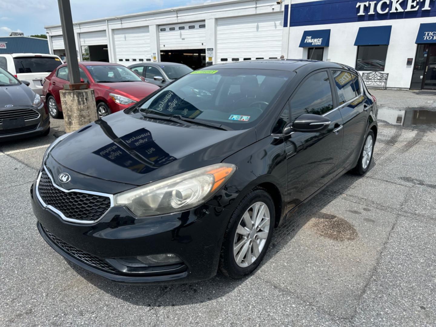 2015 BLACK Kia Forte 5-Door EX (KNAFX5A85F5) with an 2.0L L4 DOHC 16V engine, 6-Speed Automatic transmission, located at 1254 Manheim Pike, Lancaster, PA, 17601, (717) 393-9133, 40.062870, -76.323273 - Photo#0