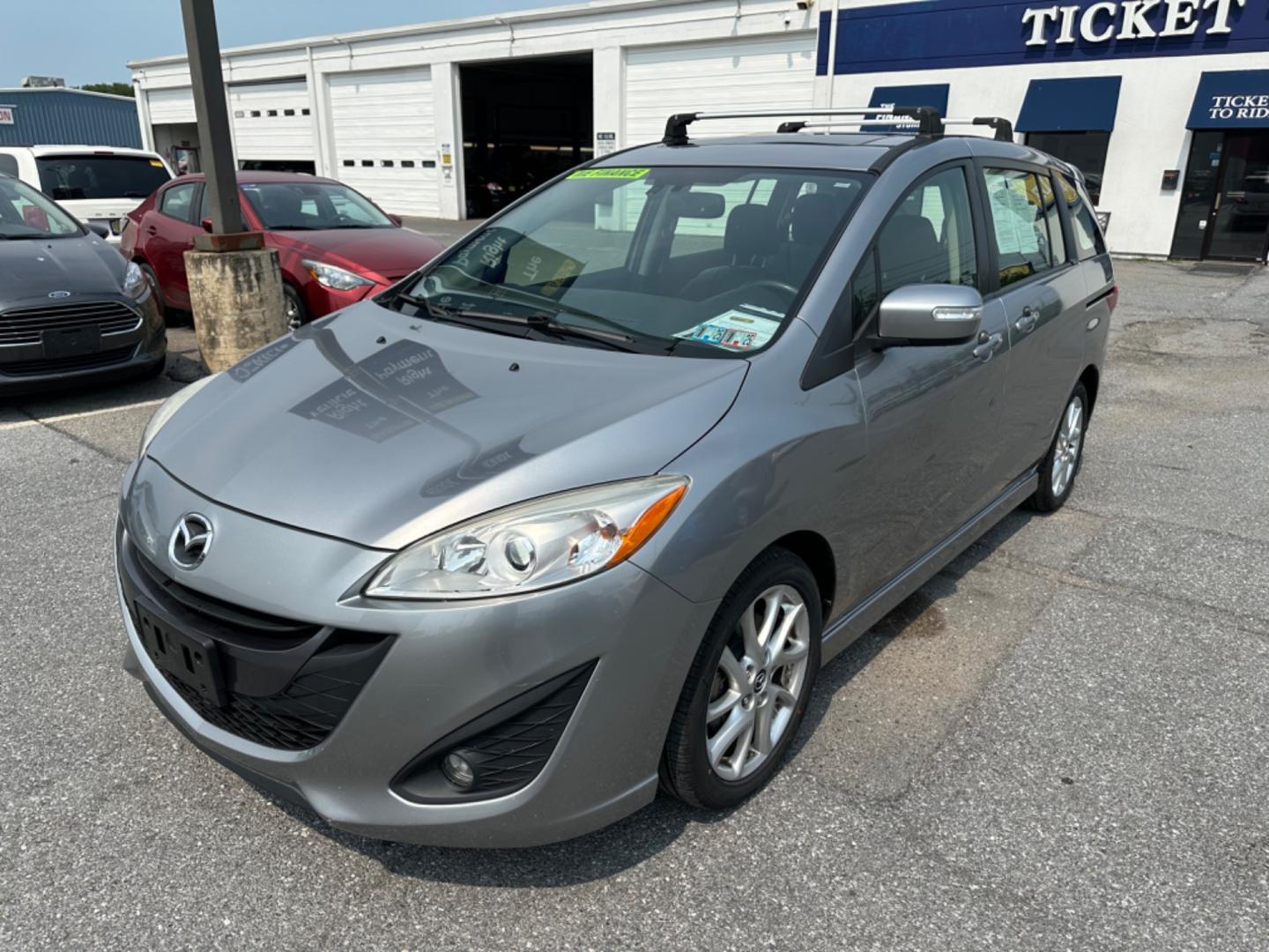 2013 SILVER Mazda MAZDA5 Grand Touring (JM1CW2DL7D0) with an 2.5L L4 DOHC 16V engine, 5-Speed Automatic transmission, located at 1254 Manheim Pike, Lancaster, PA, 17601, (717) 393-9133, 40.062870, -76.323273 - Photo#0