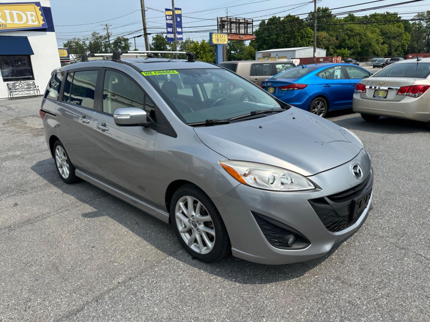 2013 SILVER Mazda MAZDA5 Grand Touring (JM1CW2DL7D0) with an 2.5L L4 DOHC 16V engine, 5-Speed Automatic transmission, located at 1254 Manheim Pike, Lancaster, PA, 17601, (717) 393-9133, 40.062870, -76.323273 - Photo#2