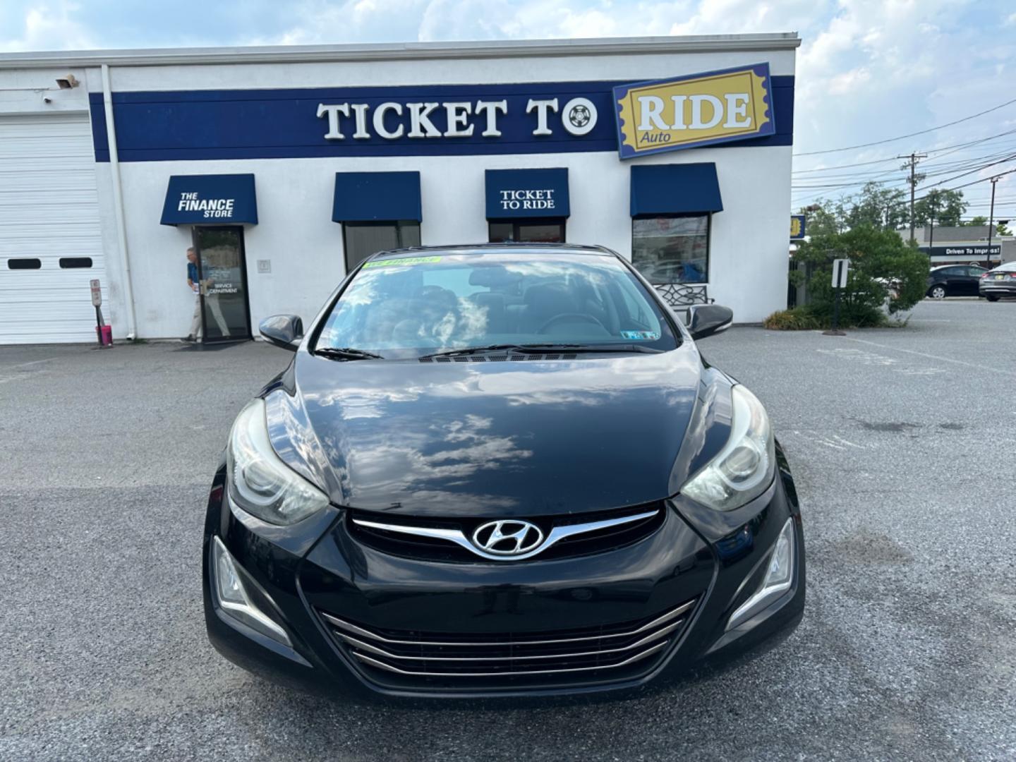 2014 BLACK Hyundai Elantra Limited (5NPDH4AE3EH) with an 1.8L L4 DOHC 16V engine, 6-Speed Automatic transmission, located at 1254 Manheim Pike, Lancaster, PA, 17601, (717) 393-9133, 40.062870, -76.323273 - Photo#1