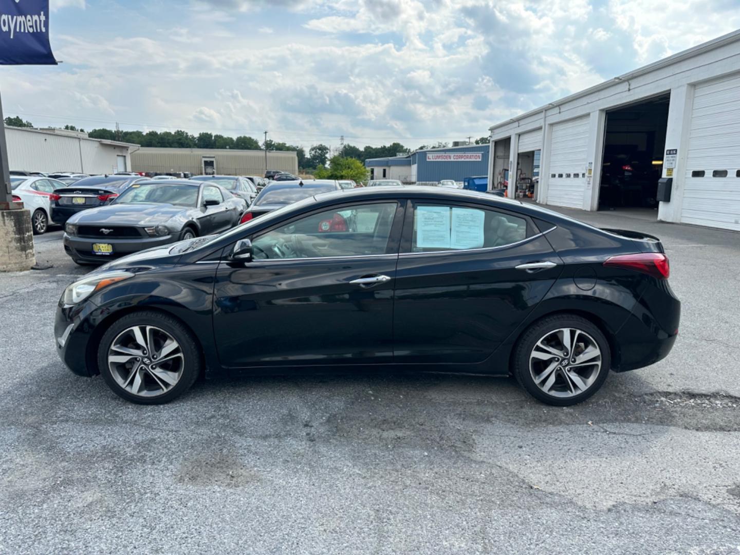 2014 BLACK Hyundai Elantra Limited (5NPDH4AE3EH) with an 1.8L L4 DOHC 16V engine, 6-Speed Automatic transmission, located at 1254 Manheim Pike, Lancaster, PA, 17601, (717) 393-9133, 40.062870, -76.323273 - Photo#7