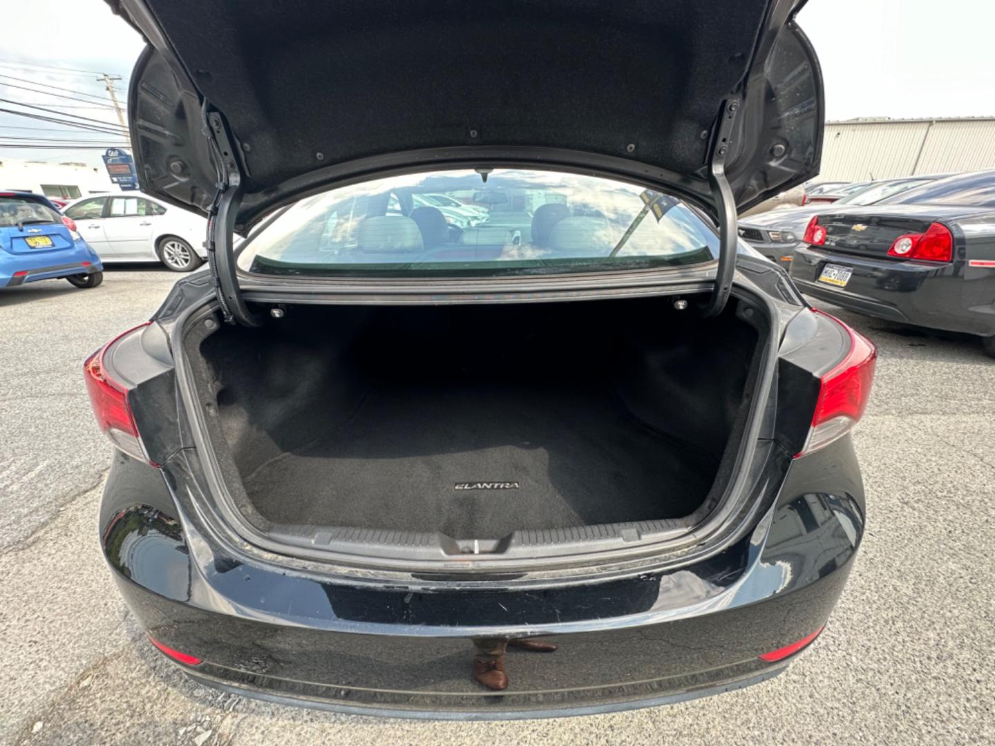 2014 BLACK Hyundai Elantra Limited (5NPDH4AE3EH) with an 1.8L L4 DOHC 16V engine, 6-Speed Automatic transmission, located at 1254 Manheim Pike, Lancaster, PA, 17601, (717) 393-9133, 40.062870, -76.323273 - Photo#10