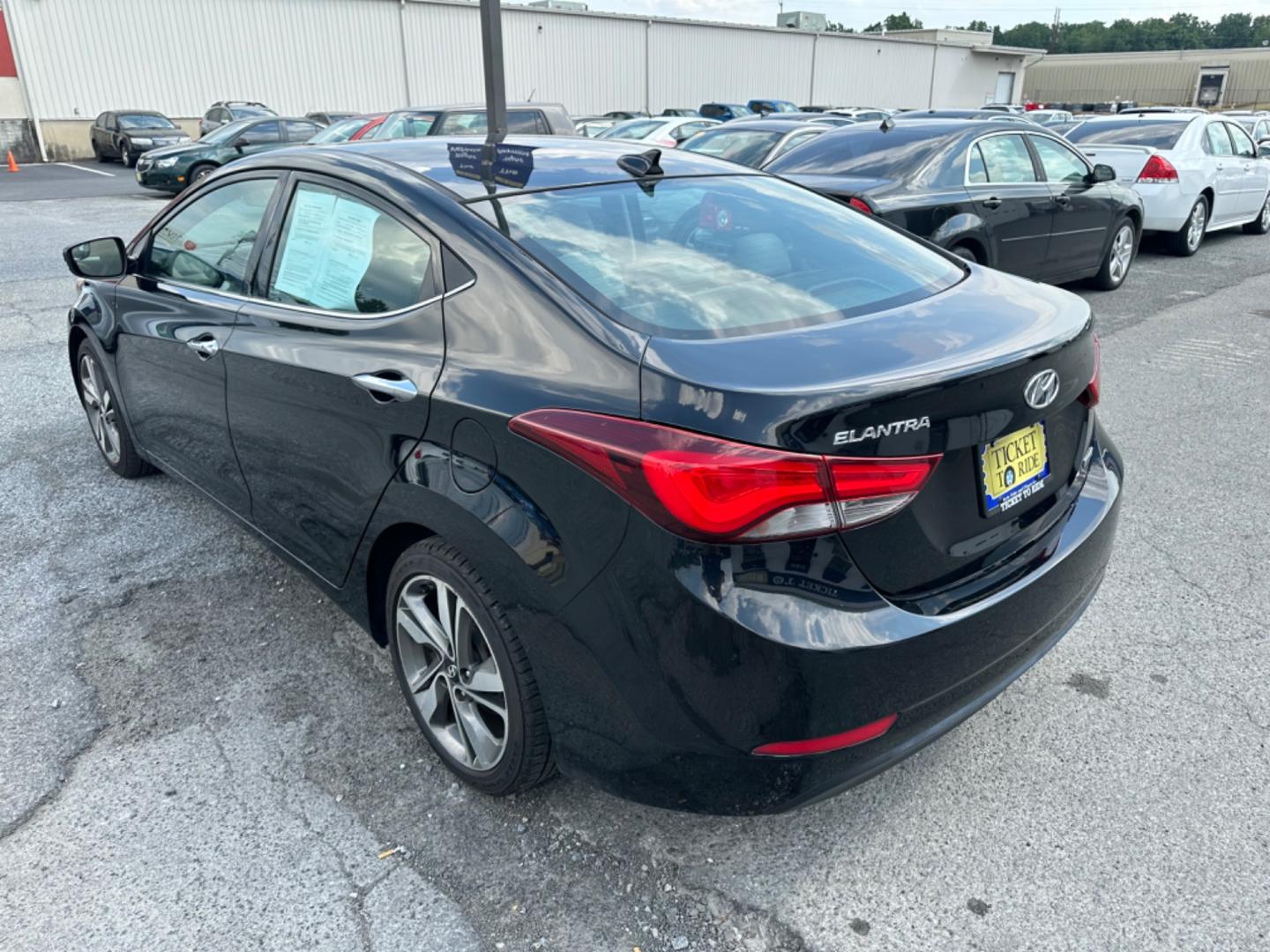 2014 BLACK Hyundai Elantra Limited (5NPDH4AE3EH) with an 1.8L L4 DOHC 16V engine, 6-Speed Automatic transmission, located at 1254 Manheim Pike, Lancaster, PA, 17601, (717) 393-9133, 40.062870, -76.323273 - Photo#6