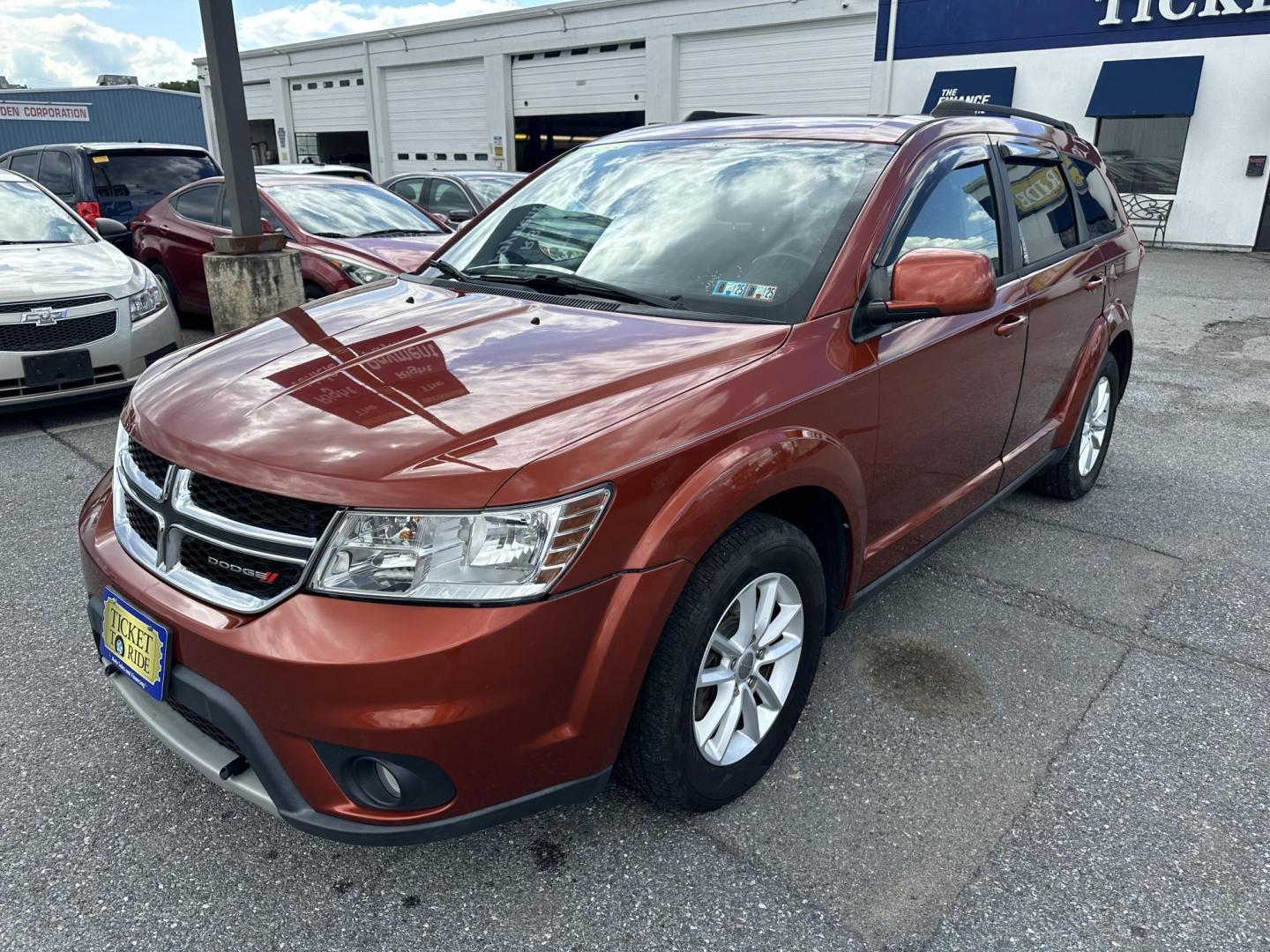 2014 COPPER Dodge Journey SXT (3C4PDCBB4ET) with an 2.4L L6 DOHC 16V engine, 4-Speed Automatic transmission, located at 1254 Manheim Pike, Lancaster, PA, 17601, (717) 393-9133, 40.062870, -76.323273 - Photo#0