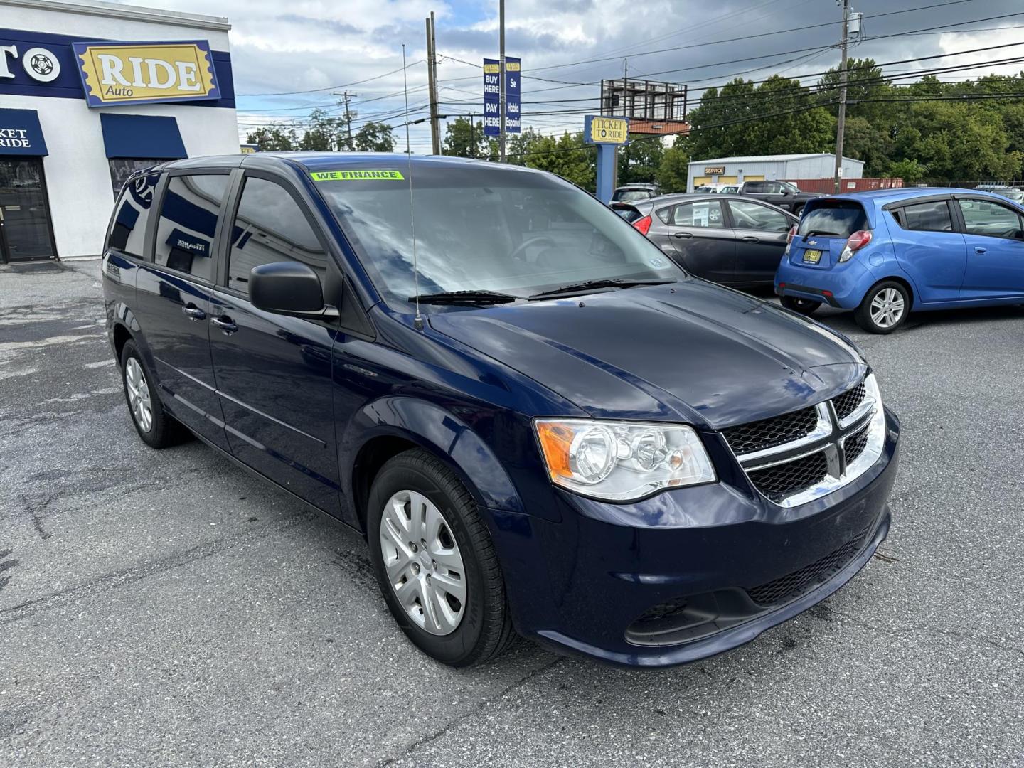 2016 BLUE Dodge Grand Caravan SE (2C4RDGBGXGR) with an 3.6L V6 DOHC 24V engine, 6A transmission, located at 1254 Manheim Pike, Lancaster, PA, 17601, (717) 393-9133, 40.062870, -76.323273 - Photo#0