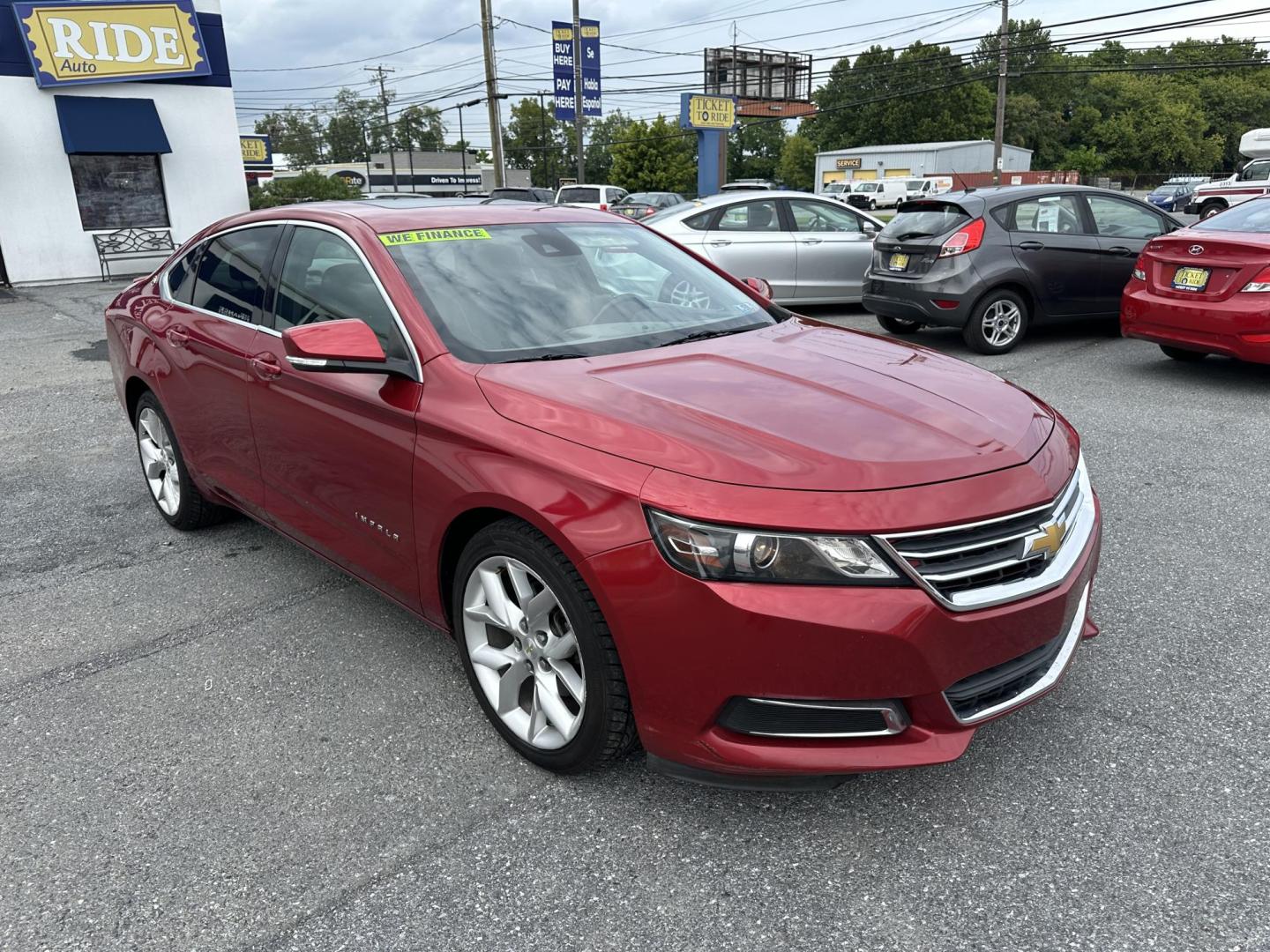 2015 RED Chevrolet Impala 2LT (2G1125S35F9) with an 3.6L V6 DOHC 24V engine, 6-Speed Automatic transmission, located at 1254 Manheim Pike, Lancaster, PA, 17601, (717) 393-9133, 40.062870, -76.323273 - Photo#2