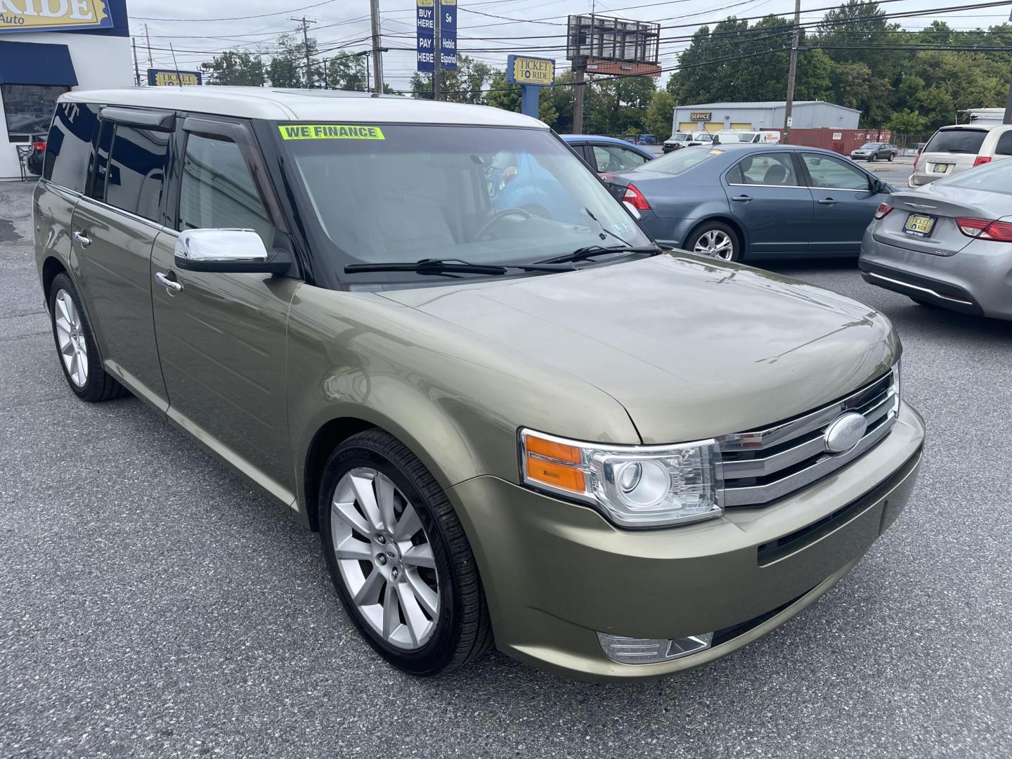 2012 GREEN Ford Flex Limited AWD (2FMHK6DT4CB) with an 3.5L V6 DOHC 24V engine, 6-Speed Automatic Overdrive transmission, located at 1254 Manheim Pike, Lancaster, PA, 17601, (717) 393-9133, 40.062870, -76.323273 - Photo#0