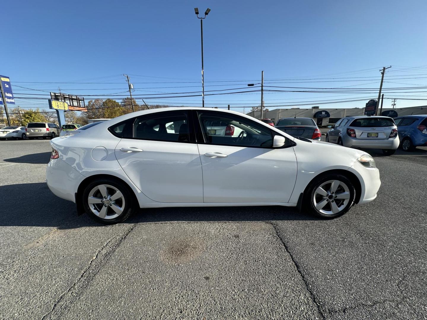 2015 WHITE Dodge Dart SXT (1C3CDFBB5FD) with an 2.4L L4 DOHC 16V engine, located at 1254 Manheim Pike, Lancaster, PA, 17601, (717) 393-9133, 40.062870, -76.323273 - Photo#3