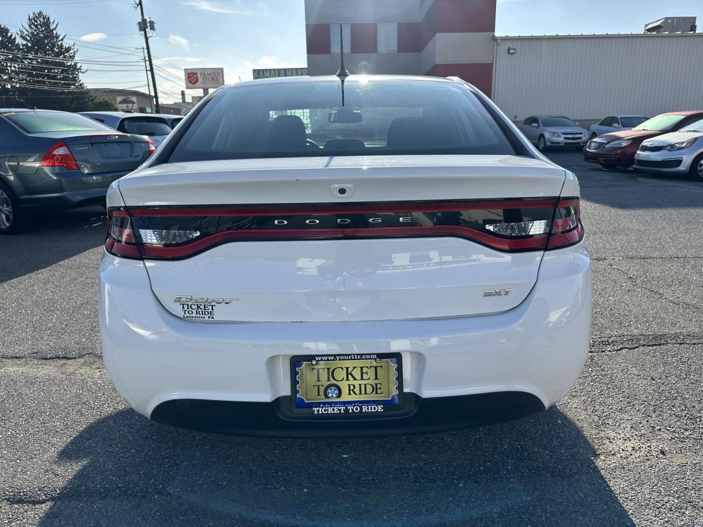 2015 WHITE Dodge Dart SXT (1C3CDFBB5FD) with an 2.4L L4 DOHC 16V engine, located at 1254 Manheim Pike, Lancaster, PA, 17601, (717) 393-9133, 40.062870, -76.323273 - Photo#4