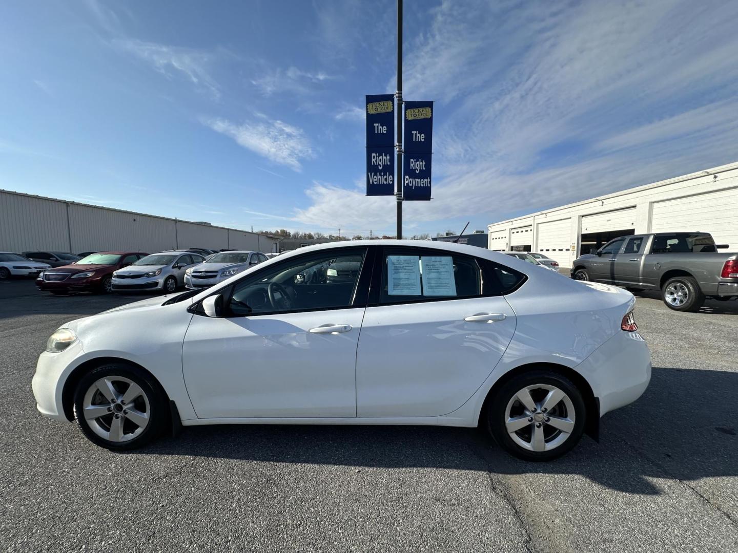 2015 WHITE Dodge Dart SXT (1C3CDFBB5FD) with an 2.4L L4 DOHC 16V engine, located at 1254 Manheim Pike, Lancaster, PA, 17601, (717) 393-9133, 40.062870, -76.323273 - Photo#7