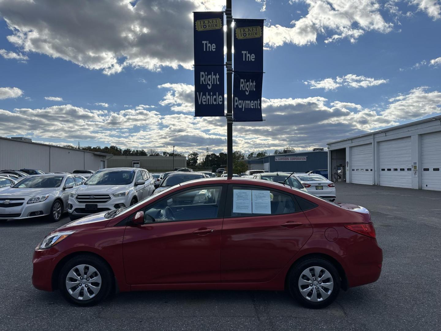 2016 RED Hyundai Accent SE 4-Door 6A (KMHCT4AE7GU) with an 1.6L L4 DOHC 16V engine, 6A transmission, located at 1254 Manheim Pike, Lancaster, PA, 17601, (717) 393-9133, 40.062870, -76.323273 - Photo#7