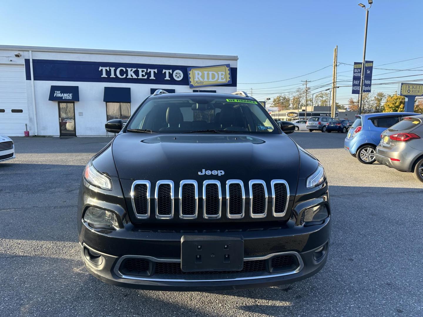 2015 BLACK Jeep Cherokee Limited FWD (1C4PJLDB4FW) with an 2.4L L4 DOHC 16V engine, 9-Speed Automatic transmission, located at 1254 Manheim Pike, Lancaster, PA, 17601, (717) 393-9133, 40.062870, -76.323273 - Photo#1