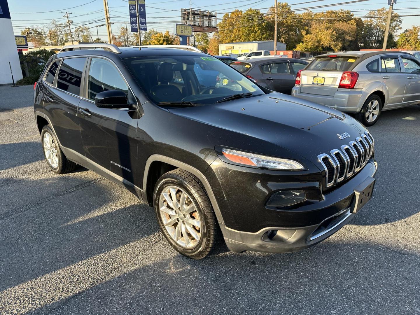 2015 BLACK Jeep Cherokee Limited FWD (1C4PJLDB4FW) with an 2.4L L4 DOHC 16V engine, 9-Speed Automatic transmission, located at 1254 Manheim Pike, Lancaster, PA, 17601, (717) 393-9133, 40.062870, -76.323273 - Photo#2