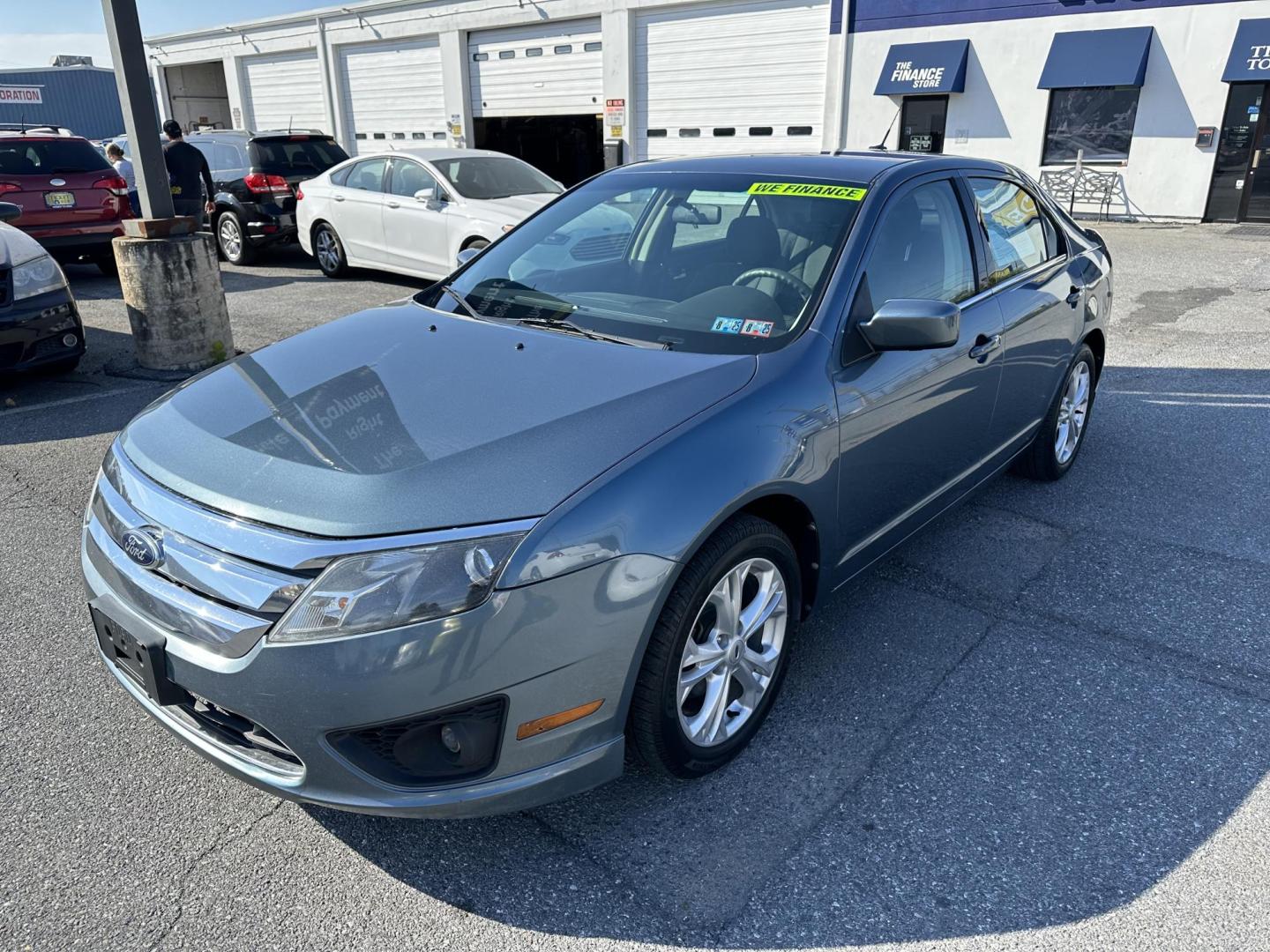 2012 BLUE Ford Fusion SE (3FAHP0HAXCR) with an 2.5L L4 DOHC 16V engine, located at 1254 Manheim Pike, Lancaster, PA, 17601, (717) 393-9133, 40.062870, -76.323273 - Photo#0