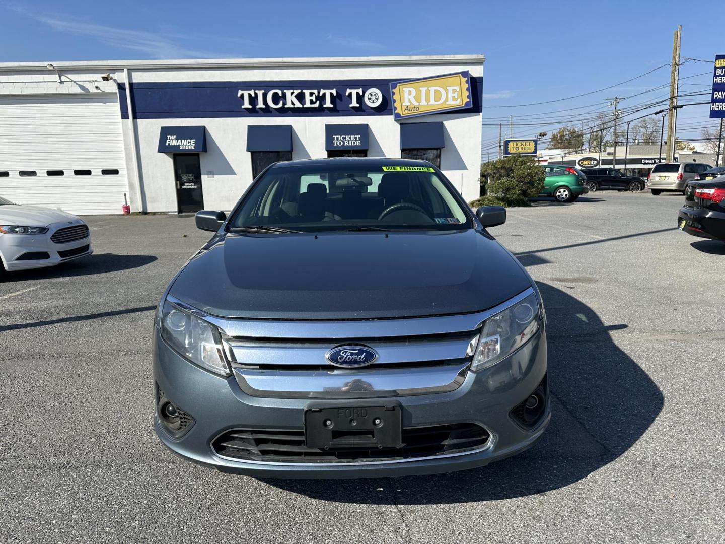 2012 BLUE Ford Fusion SE (3FAHP0HAXCR) with an 2.5L L4 DOHC 16V engine, located at 1254 Manheim Pike, Lancaster, PA, 17601, (717) 393-9133, 40.062870, -76.323273 - Photo#1