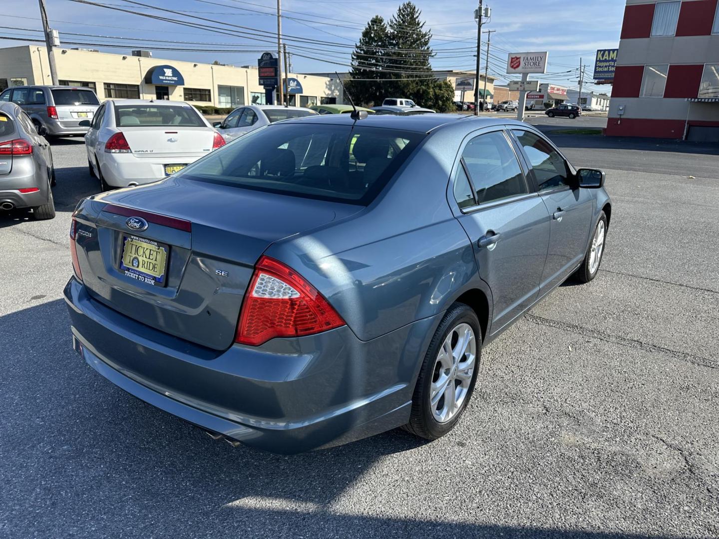 2012 BLUE Ford Fusion SE (3FAHP0HAXCR) with an 2.5L L4 DOHC 16V engine, located at 1254 Manheim Pike, Lancaster, PA, 17601, (717) 393-9133, 40.062870, -76.323273 - Photo#2