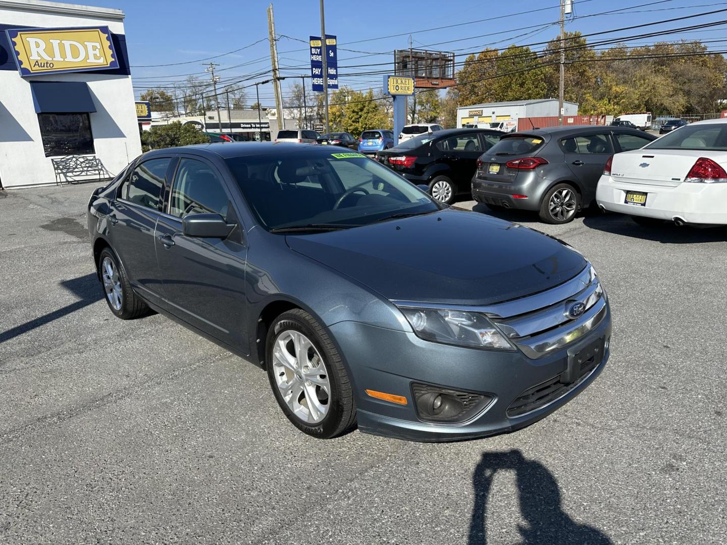 2012 BLUE Ford Fusion SE (3FAHP0HAXCR) with an 2.5L L4 DOHC 16V engine, located at 1254 Manheim Pike, Lancaster, PA, 17601, (717) 393-9133, 40.062870, -76.323273 - Photo#3