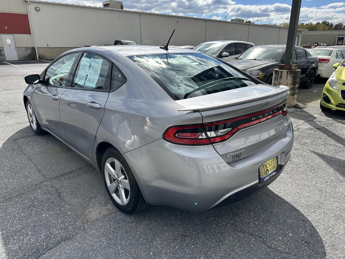 2015 SILVER Dodge Dart SXT (1C3CDFBBXFD) with an 2.4L L4 DOHC 16V engine, located at 1254 Manheim Pike, Lancaster, PA, 17601, (717) 393-9133, 40.062870, -76.323273 - Photo#4