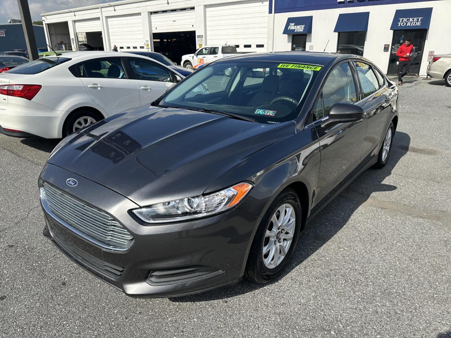 2016 GRAY Ford Fusion S (1FA6P0G7XG5) with an 2.5L L4 DOHC 16V engine, 6-Speed Automatic transmission, located at 1254 Manheim Pike, Lancaster, PA, 17601, (717) 393-9133, 40.062870, -76.323273 - Photo#2