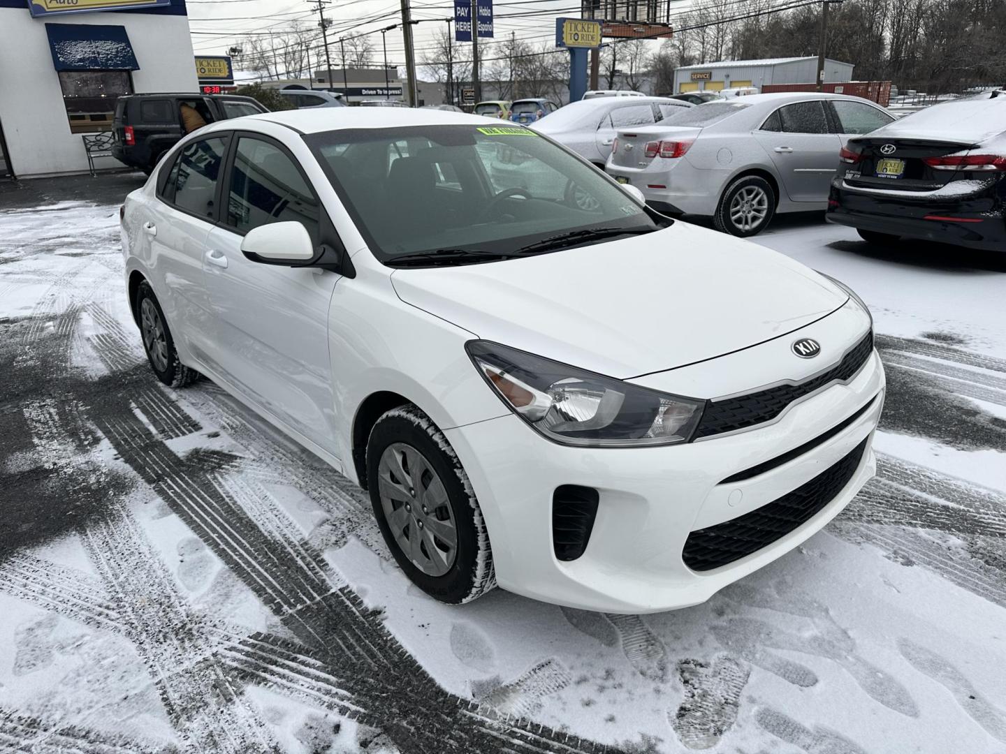 2019 WHITE Kia Rio LX (3KPA24AB7KE) with an 1.6L L4 DOHC 16V engine, 6A transmission, located at 1254 Manheim Pike, Lancaster, PA, 17601, (717) 393-9133, 40.062870, -76.323273 - Photo#0