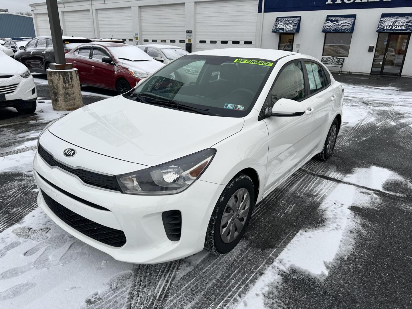 2019 WHITE Kia Rio LX (3KPA24AB7KE) with an 1.6L L4 DOHC 16V engine, 6A transmission, located at 1254 Manheim Pike, Lancaster, PA, 17601, (717) 393-9133, 40.062870, -76.323273 - Photo#2