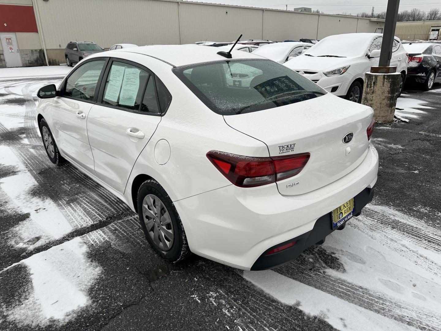 2019 WHITE Kia Rio LX (3KPA24AB7KE) with an 1.6L L4 DOHC 16V engine, 6A transmission, located at 1254 Manheim Pike, Lancaster, PA, 17601, (717) 393-9133, 40.062870, -76.323273 - Photo#7