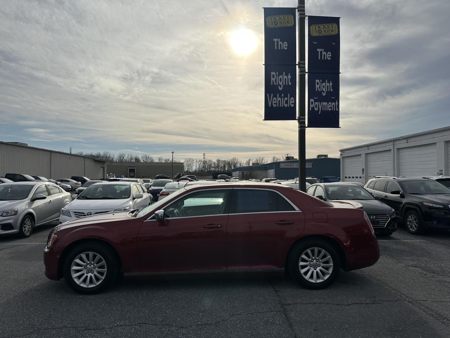 2012 MAROON Chrysler 300 Base (2C3CCAAG4CH) with an 3.6L V6 SOHC 24V engine, 5-Speed Automatic transmission, located at 1254 Manheim Pike, Lancaster, PA, 17601, (717) 393-9133, 40.062870, -76.323273 - Photo#4