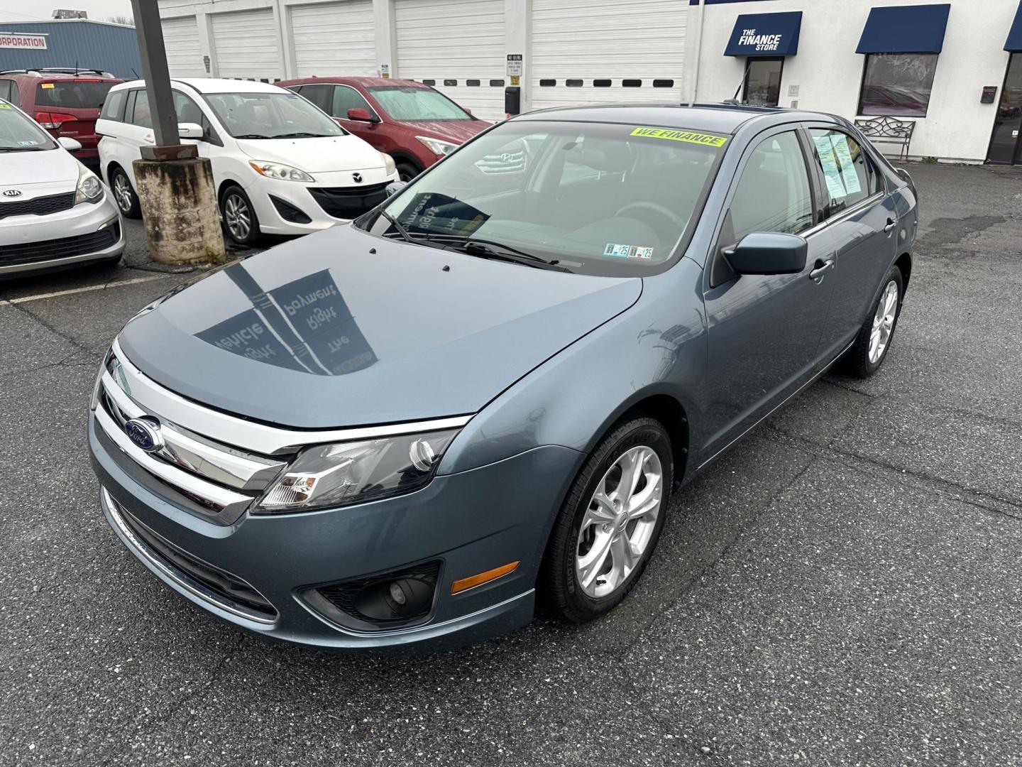 2012 BLUE Ford Fusion SE (3FAHP0HA2CR) with an 2.5L L4 DOHC 16V engine, located at 1254 Manheim Pike, Lancaster, PA, 17601, (717) 393-9133, 40.062870, -76.323273 - Photo#0