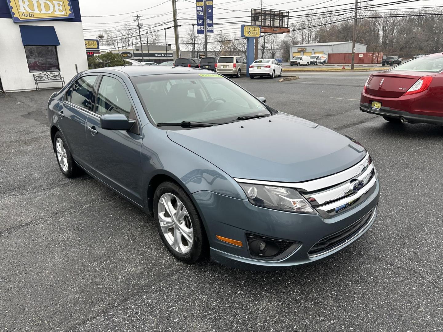 2012 BLUE Ford Fusion SE (3FAHP0HA2CR) with an 2.5L L4 DOHC 16V engine, located at 1254 Manheim Pike, Lancaster, PA, 17601, (717) 393-9133, 40.062870, -76.323273 - Photo#3