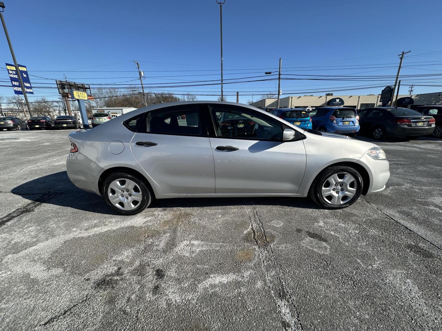 2013 SILVER Dodge Dart SE (1C3CDFAA5DD) with an 2.0L L4 DOHC 16V TURBO engine, located at 1254 Manheim Pike, Lancaster, PA, 17601, (717) 393-9133, 40.062870, -76.323273 - Photo#3