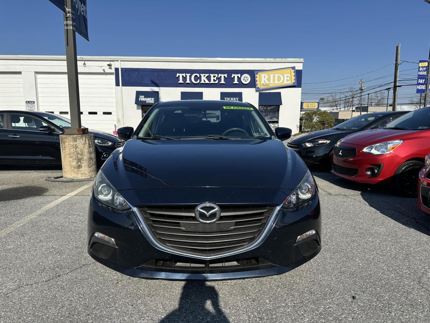 2014 BLUE Mazda MAZDA3 i Sport AT 4-Door (3MZBM1U77EM) with an 2.0L L4 DOHC 16V engine, 6-Speed Automatic transmission, located at 1254 Manheim Pike, Lancaster, PA, 17601, (717) 393-9133, 40.062870, -76.323273 - Photo#1